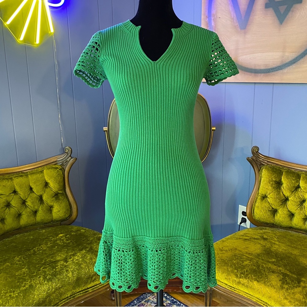 Green Knit Dress